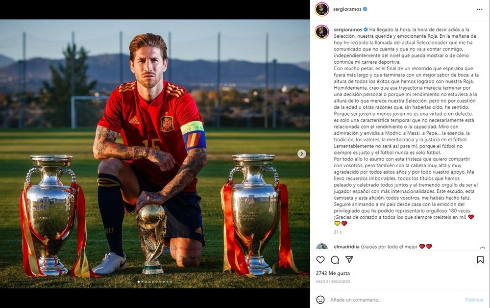 Sergio Ramos Retires From International Football BCN