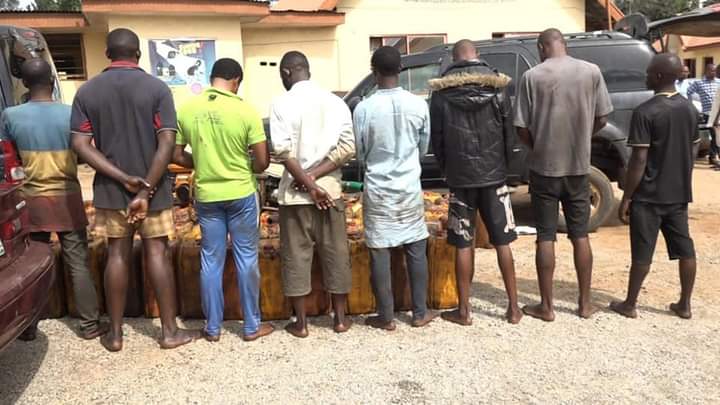 NSCDC Arrests 8 Suspects For Bunkering